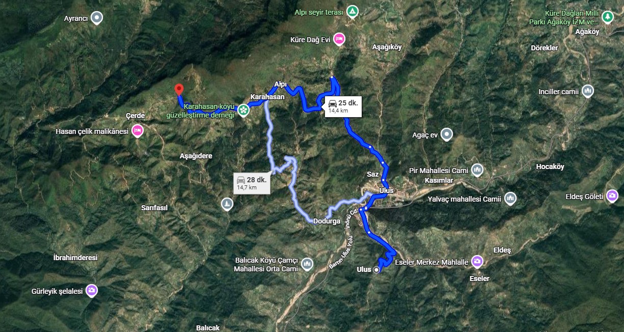 Bartın, Ulus, Çerde de 496 M2 yola cephe Tek Tapu (FIRSAT) - BARTIN ULUS fotoğraf 4